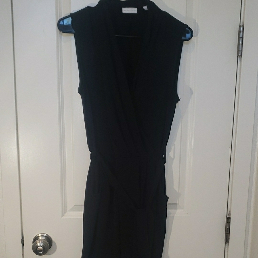 New York & Company Sleeveless Black Jumpsuit